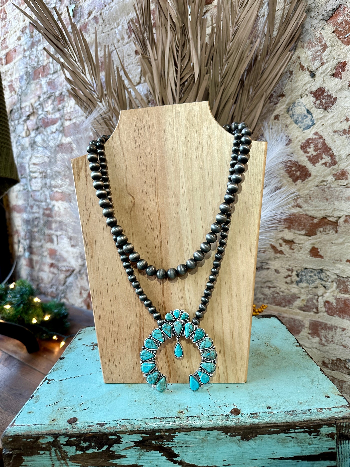 Ally Squash Turquoise Necklace