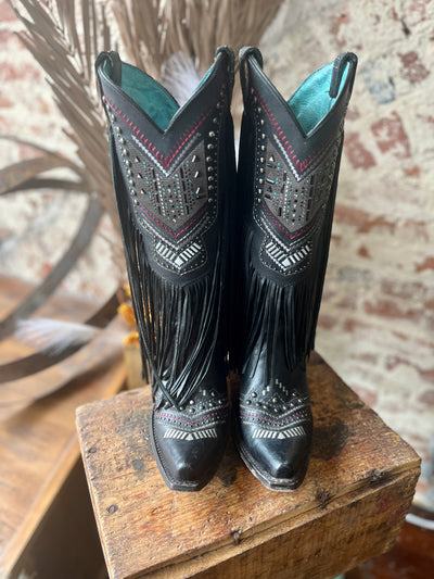 Size 8 Corral Fringe Boots ✜FINAL SALE✜ CS