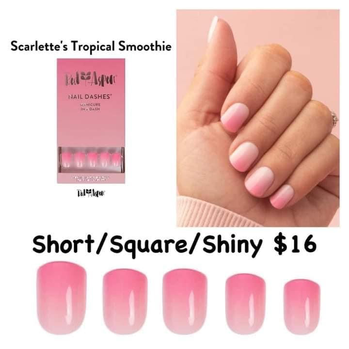 Red Aspen Nail Dashes [Scarlette's Tropical Smoothie]