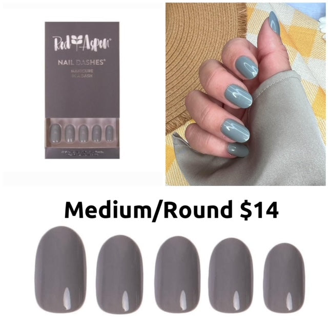 Red Aspen Nail Dashes [Silver Lining, Lila]