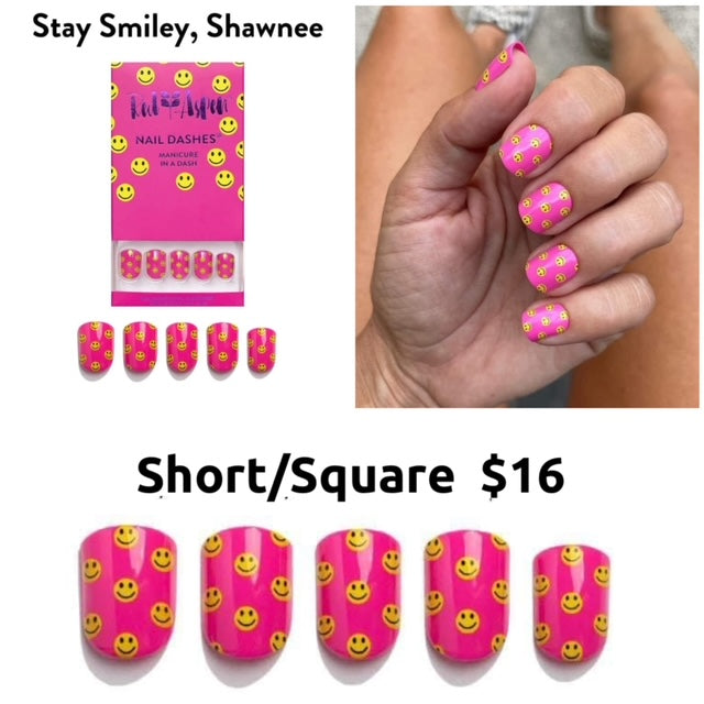 Red Aspen Nail Dashes [Stay Smiley Shawnee]