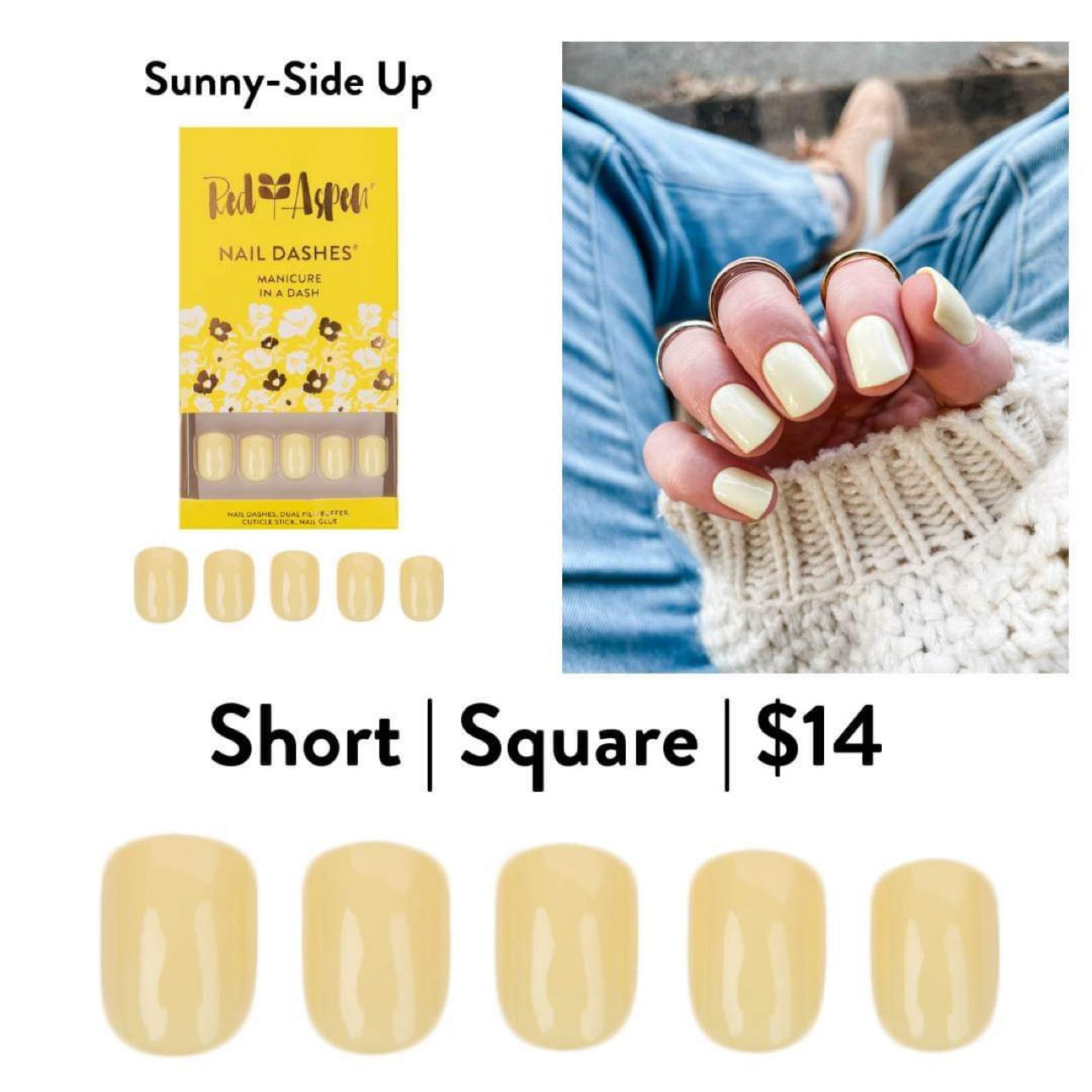 Red Aspen Nail Dashes [Sunny Side-Up]