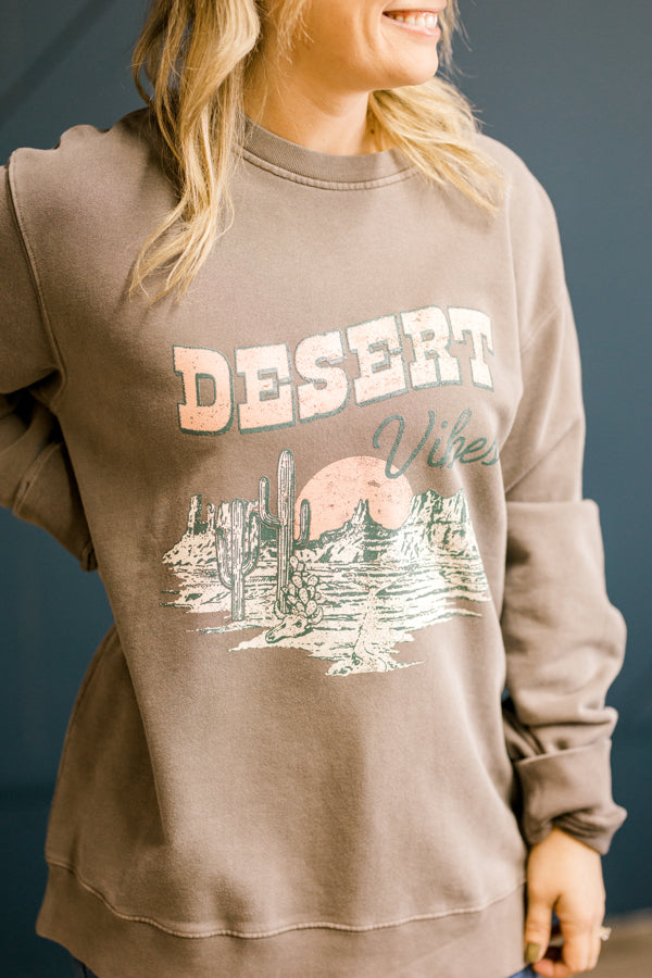 Kyle Desert Vibes Mineral Washed Sweatshirt ✜ON SALE NOW: 25% OFF✜