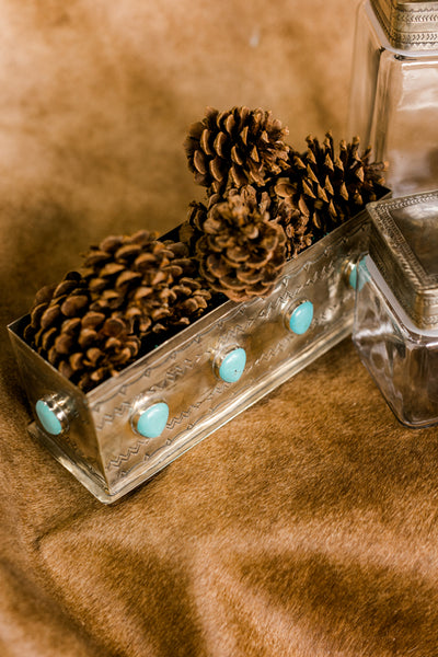 Sterling Silver & Turquoise Nugget Planter ✜ON SALE NOW: 25% OFF✜