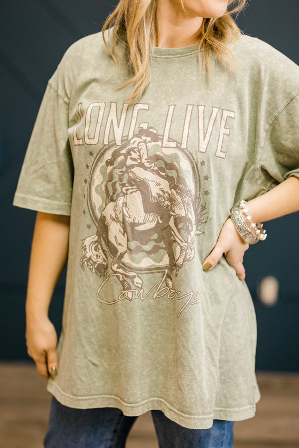 Wade Long Live Cowboys Graphic Tee ✜ON SALE NOW: 25% OFF✜