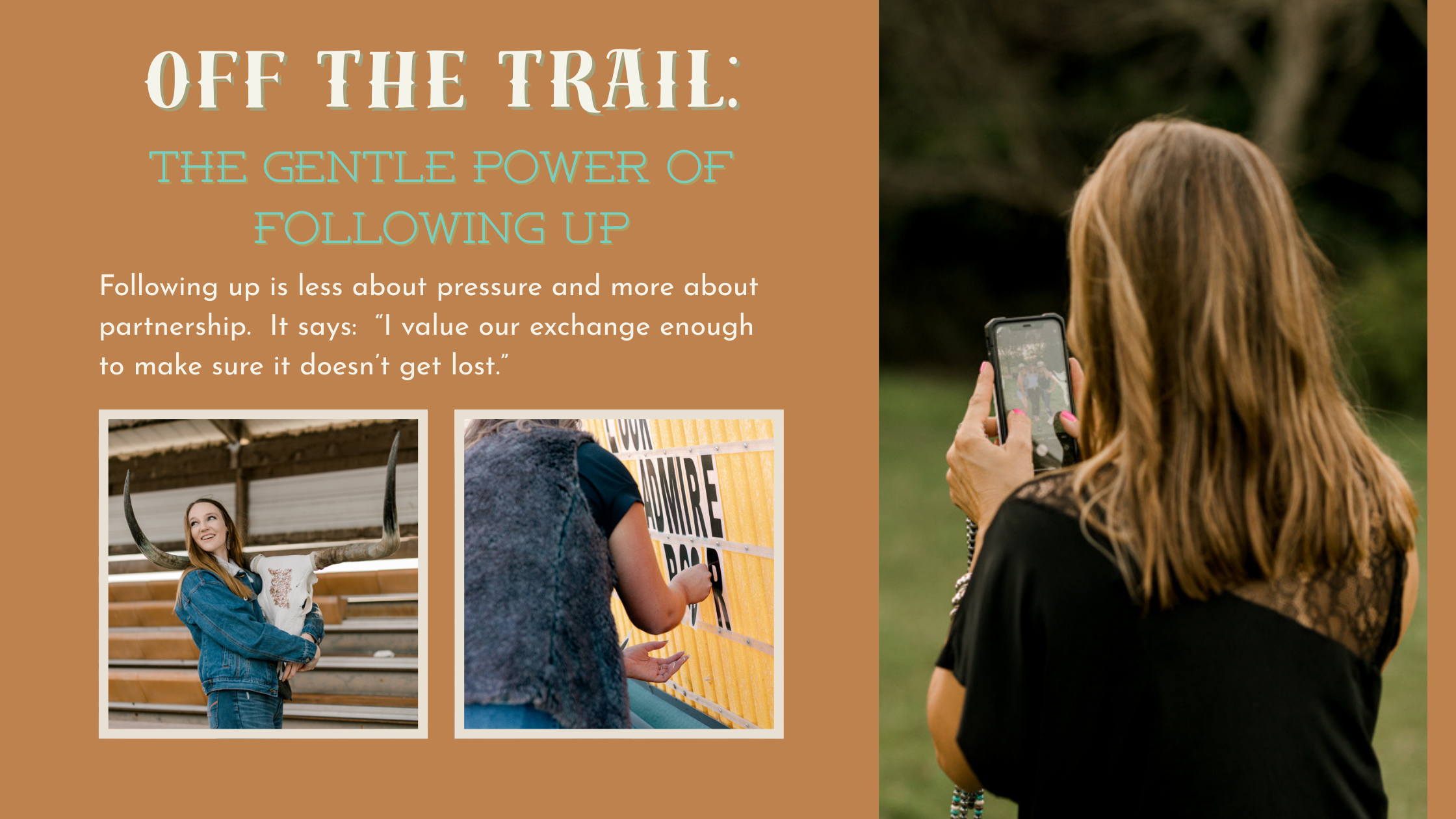 Off the Trail: The Gentle Power of Following Up – Broker Leather