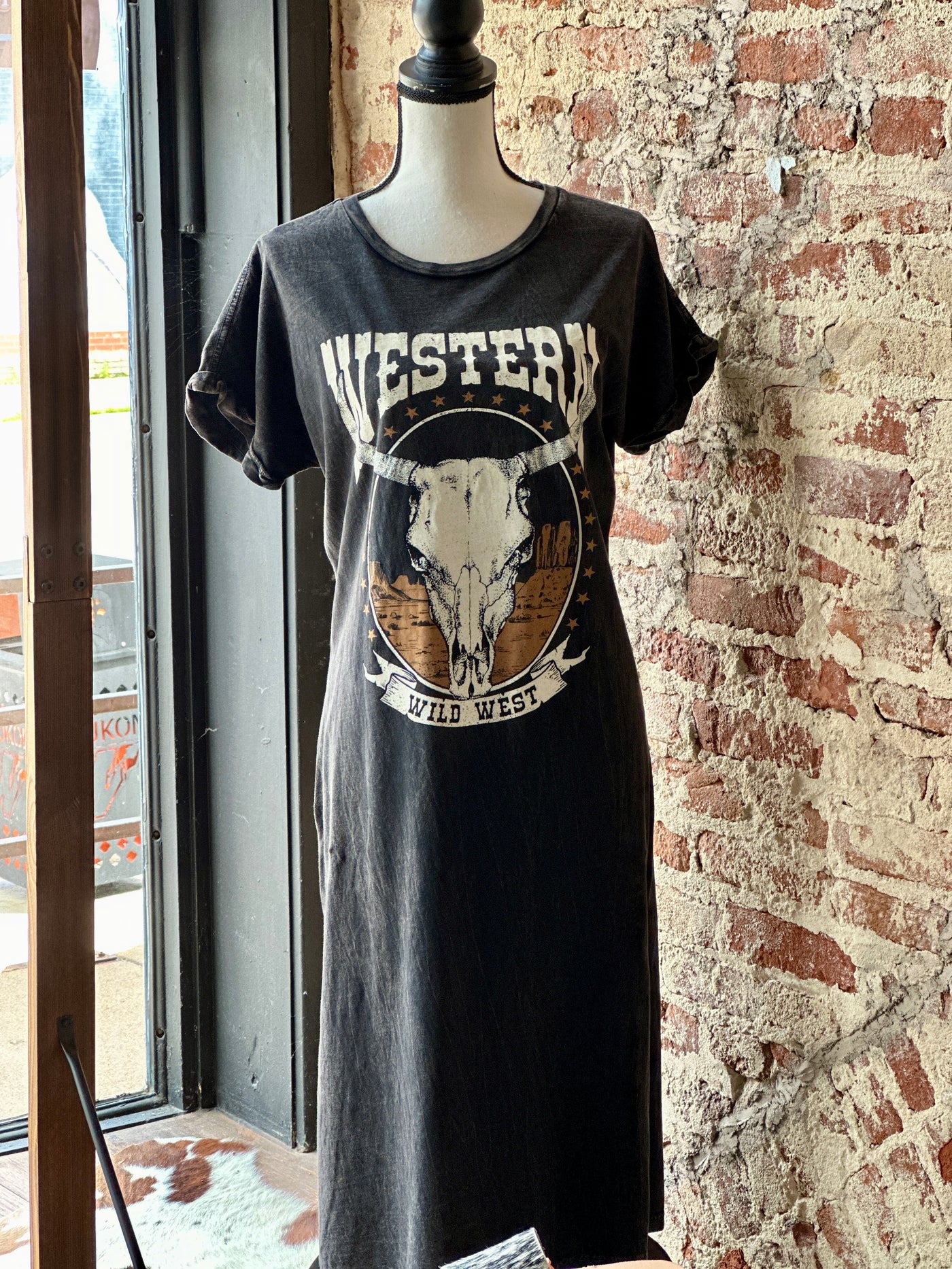 Dacia Western Graphic Tee Dress ✜ON SALE NOW✜