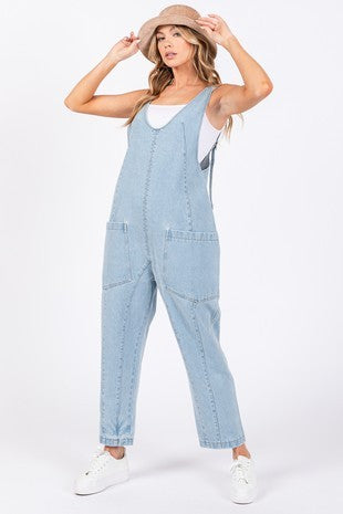 Janice Denim Overall Jumpsuit ✜ON SALE NOW: 30% OFF✜