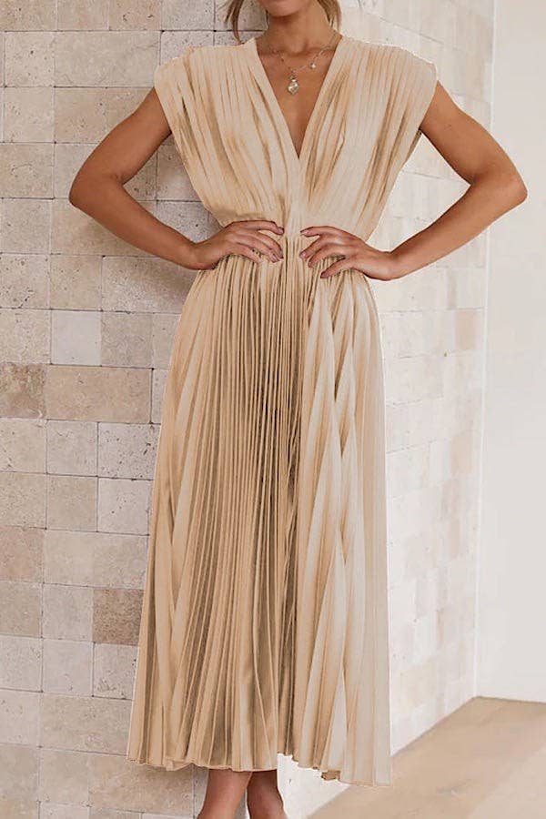 Chasity Pleated Maxi Dress ✜ON SALE NOW✜