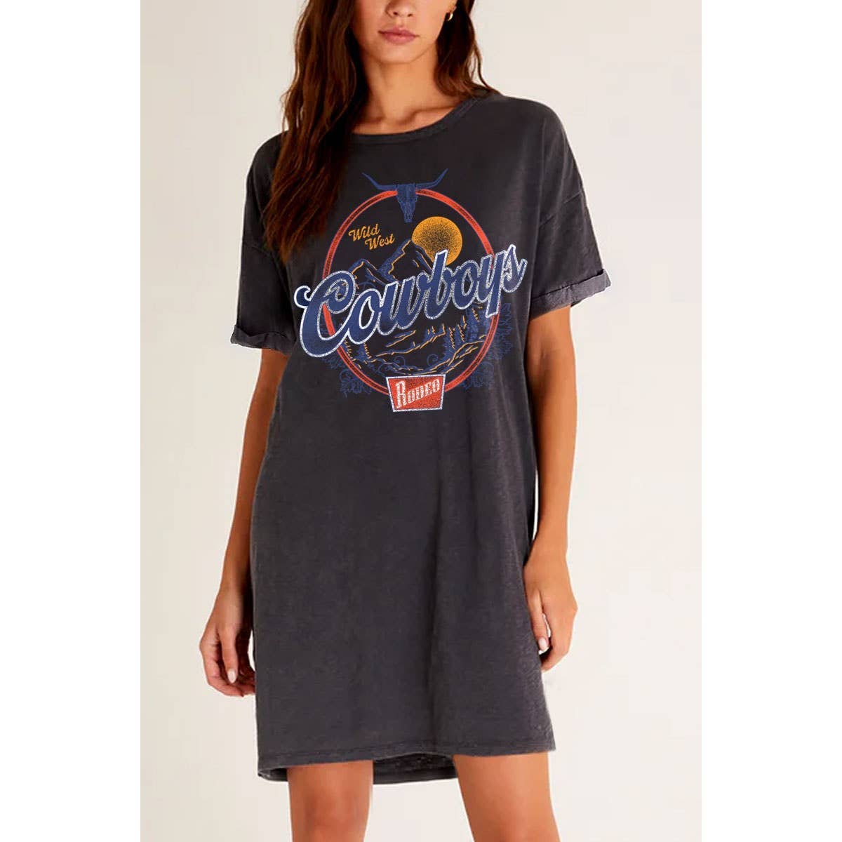 Welch Cowboys Graphic Tee Dress  ✜ON SALE NOW✜