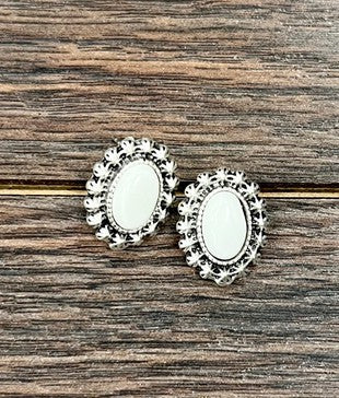 Angeleigh White Buffalo Stud Earrings