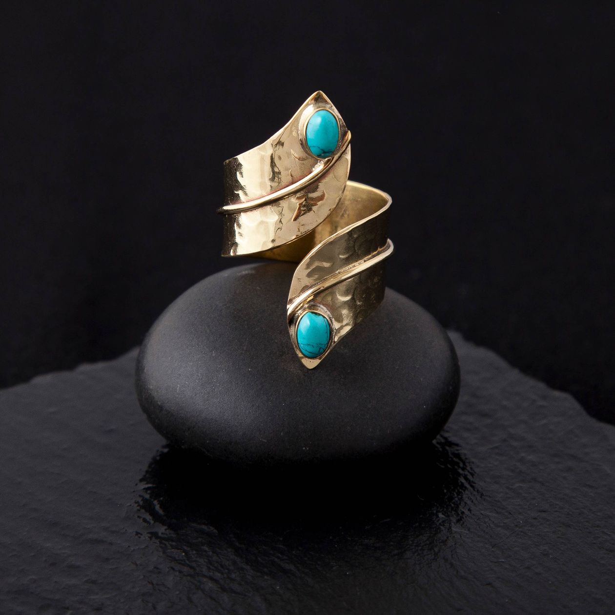 Roxy Hammered Wrap Ring