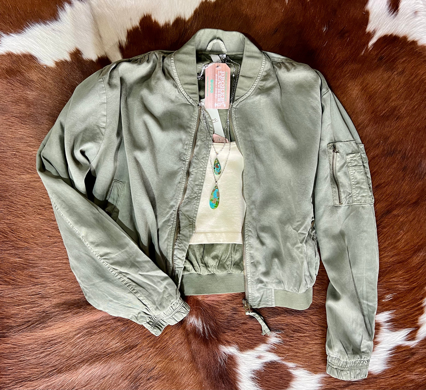 Elan Juda Cropped Jacket [Olive Green]