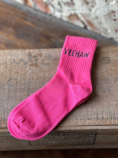 Brookman Set of 3 Western Socks [Hot Pink Cowboy]