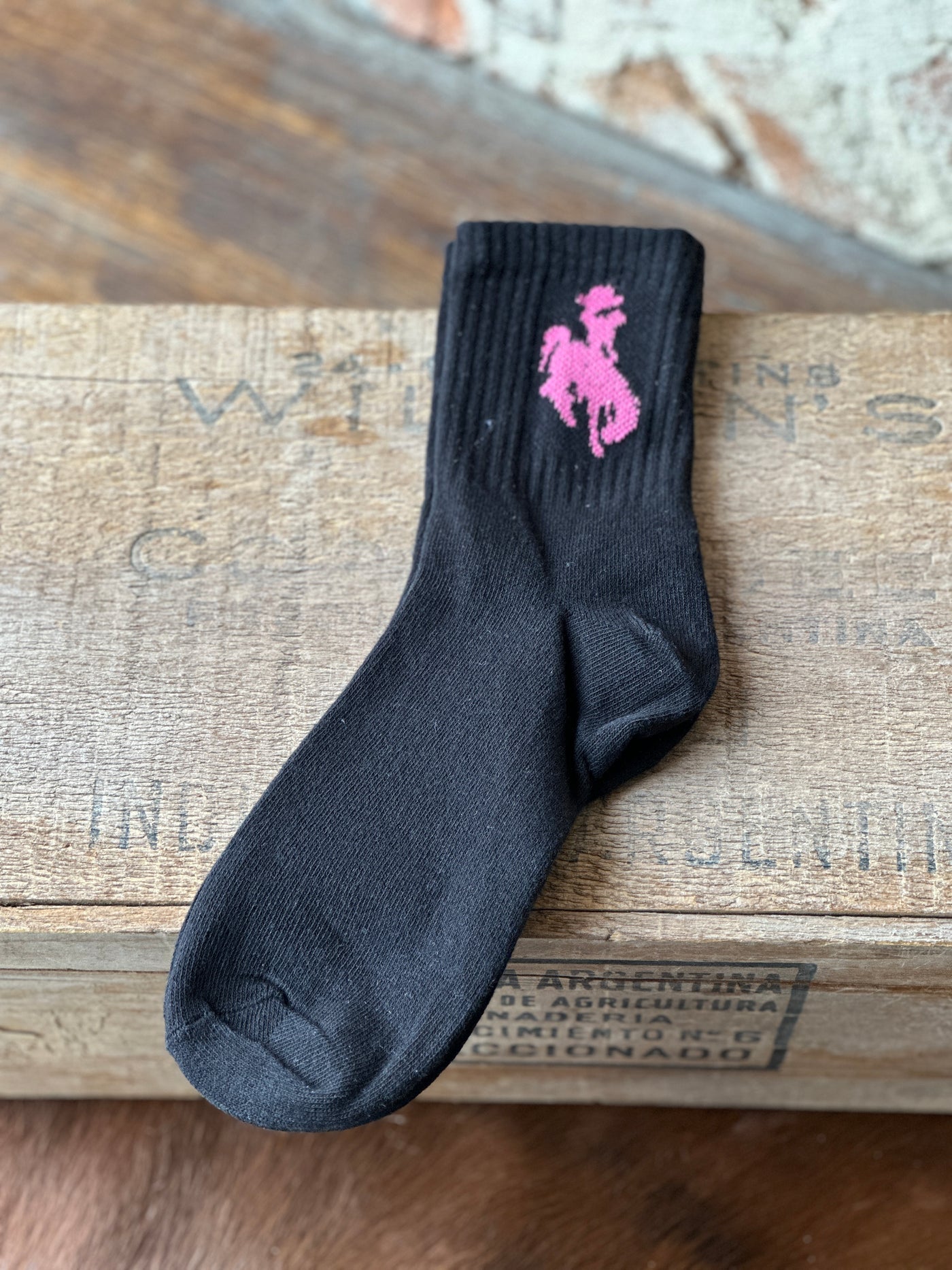 Brookman Set of 3 Western Socks [Hot Pink Cowboy]