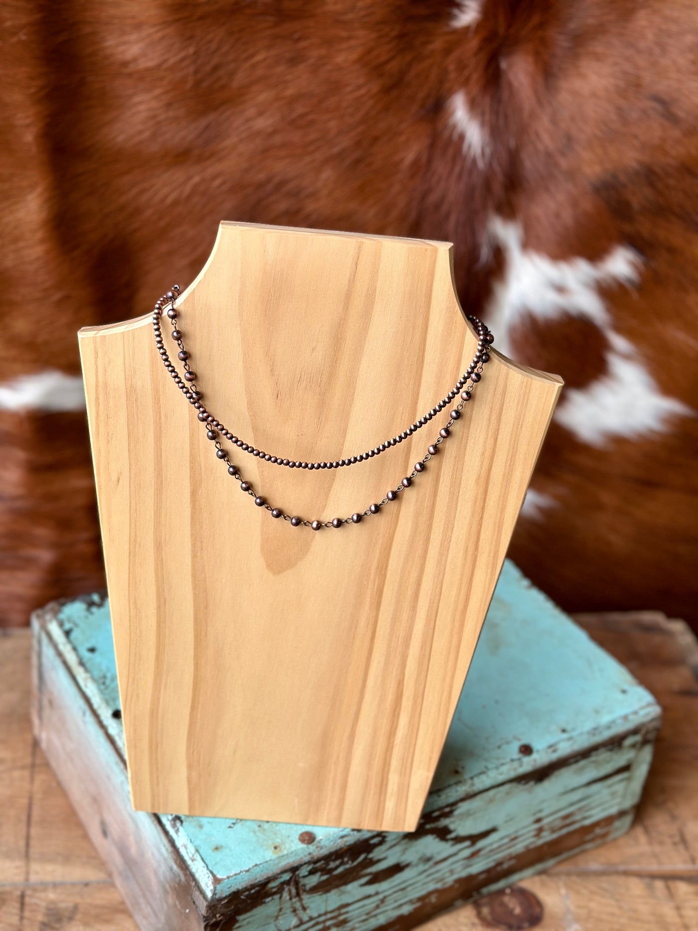 Irina Copper Navajo Pearl Necklace