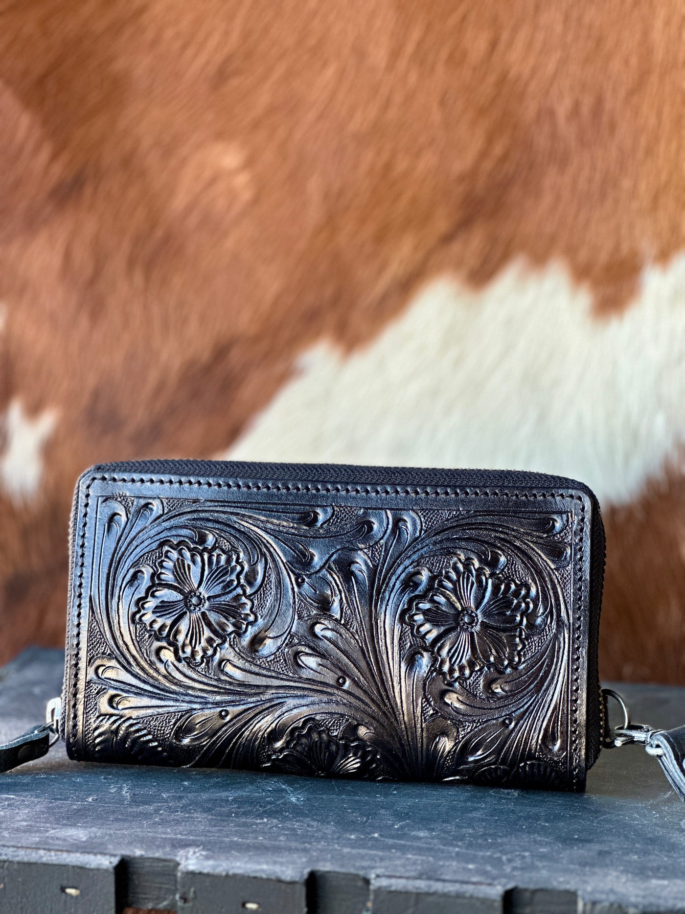 Cholula Tooled Leather Wallet