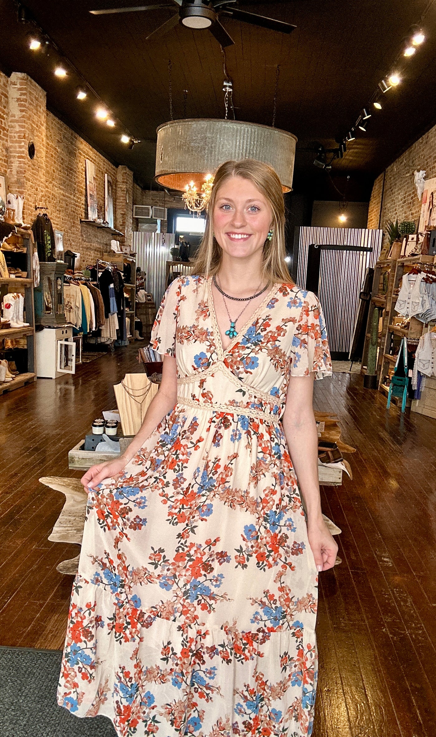 Alveretta Floral Dress