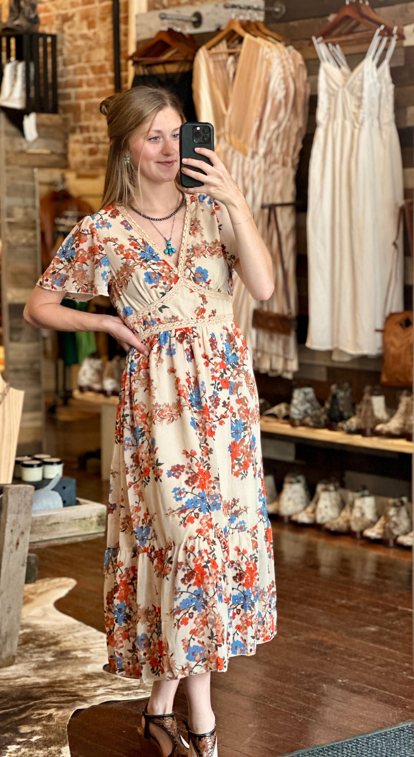 Alveretta Floral Dress