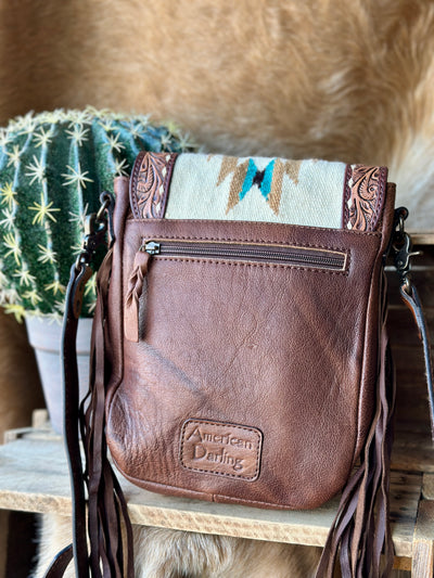 Morgan Saddle Blanket Crossbody Fringe Bag