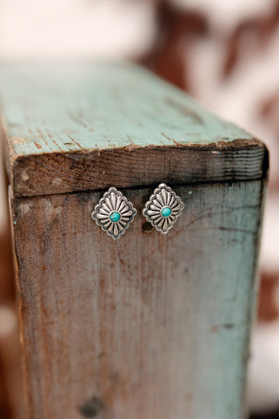 Allison Silver Concho Earrings