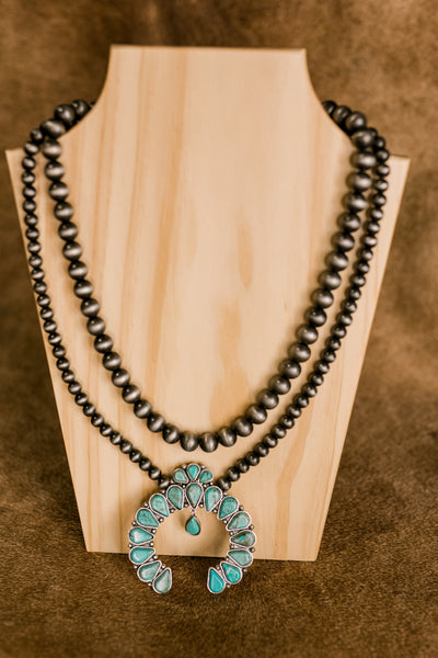 Ally Squash Turquoise Necklace