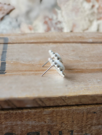 Angeleigh White Buffalo Stud Earrings