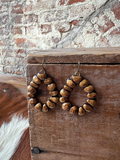 Apache River Clay Teardrop Earrings