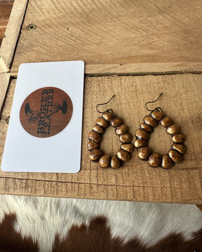 Apache River Clay Teardrop Earrings