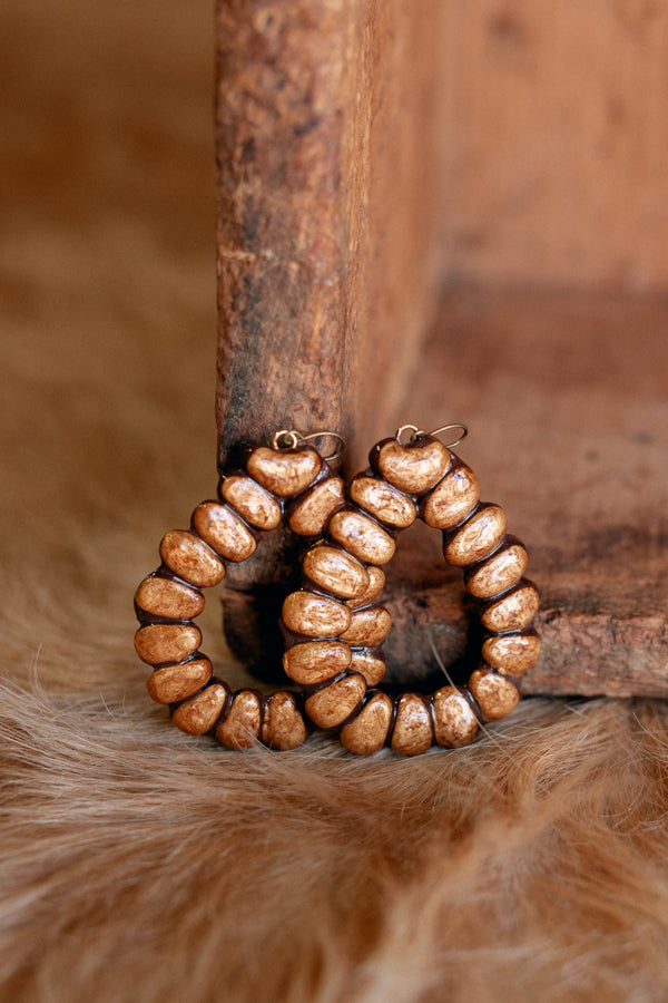 Apache River Clay Teardrop Earrings