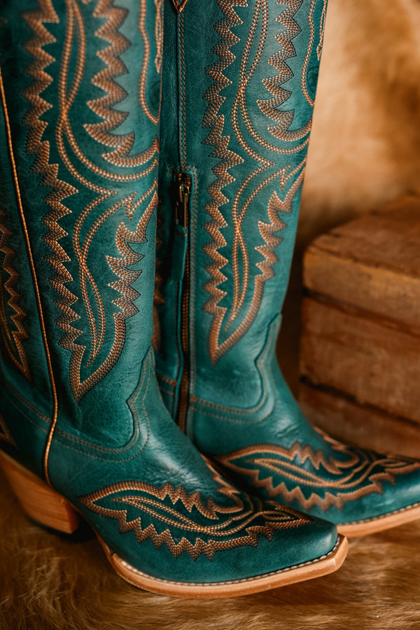 Cowboy boots with turquoise online