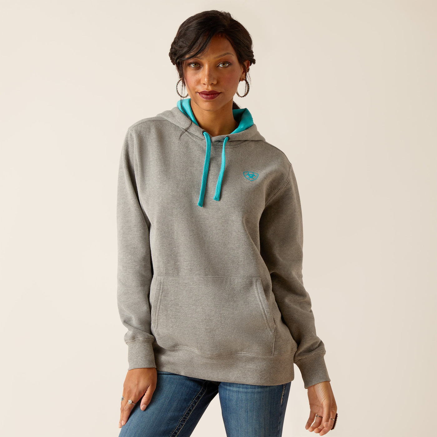 Ariat Equipment Hoodie [Heathered Grey] ✜ON SALE NOW: 25% OFF✜