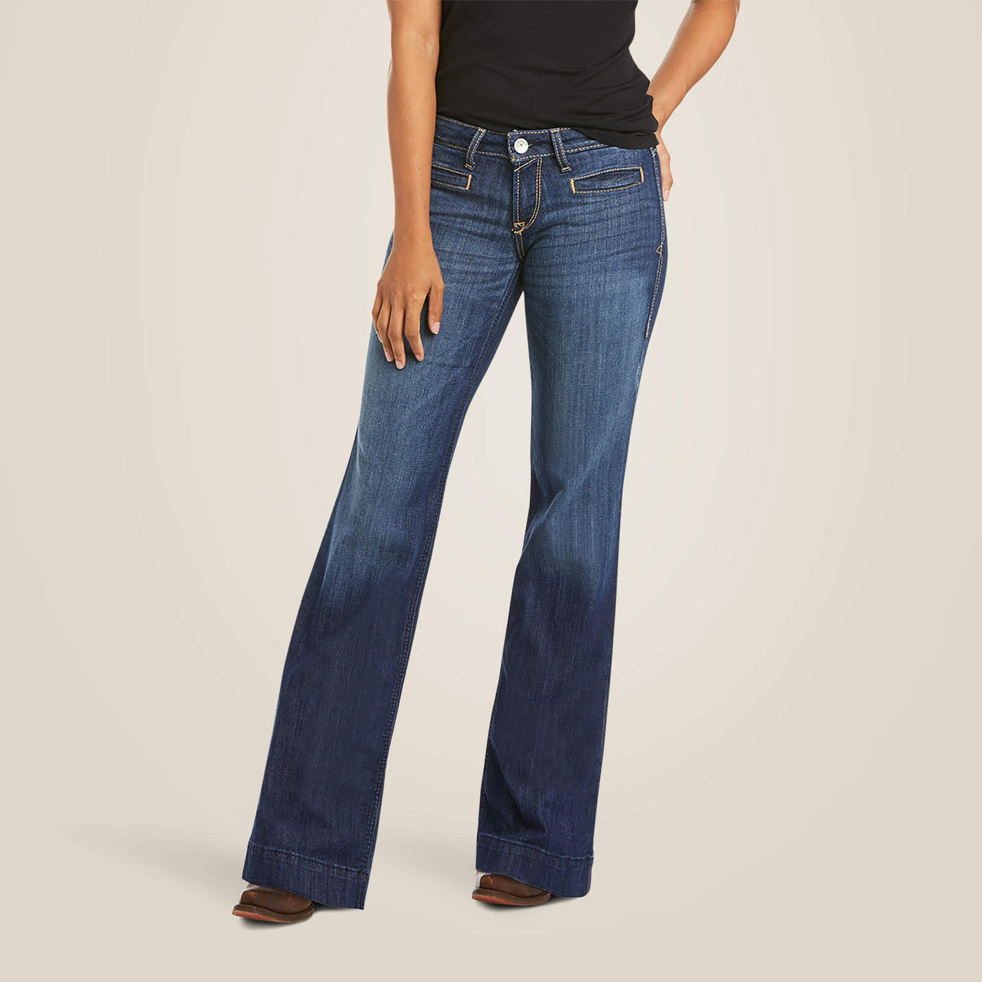 Ariat Mid Rise Stretch Lucy Wide Leg Trouser