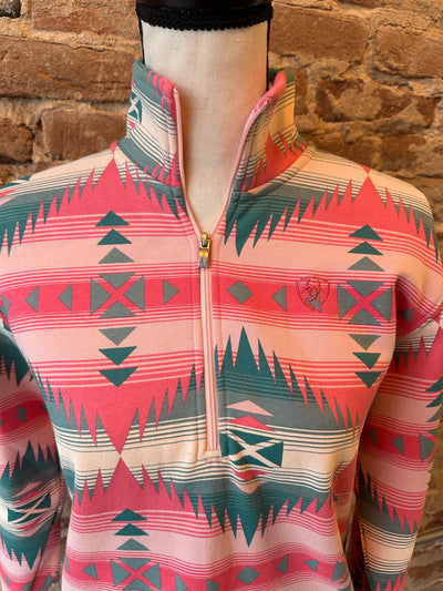 Ariat Ranger Half Zip Sweatshirt [Tiffany Print]