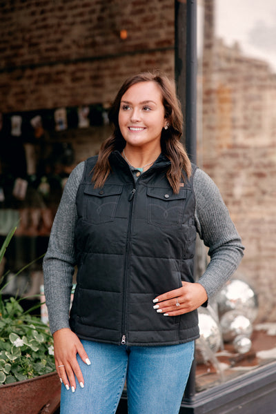 Ariat Grizzy Quilted Vest [Black]