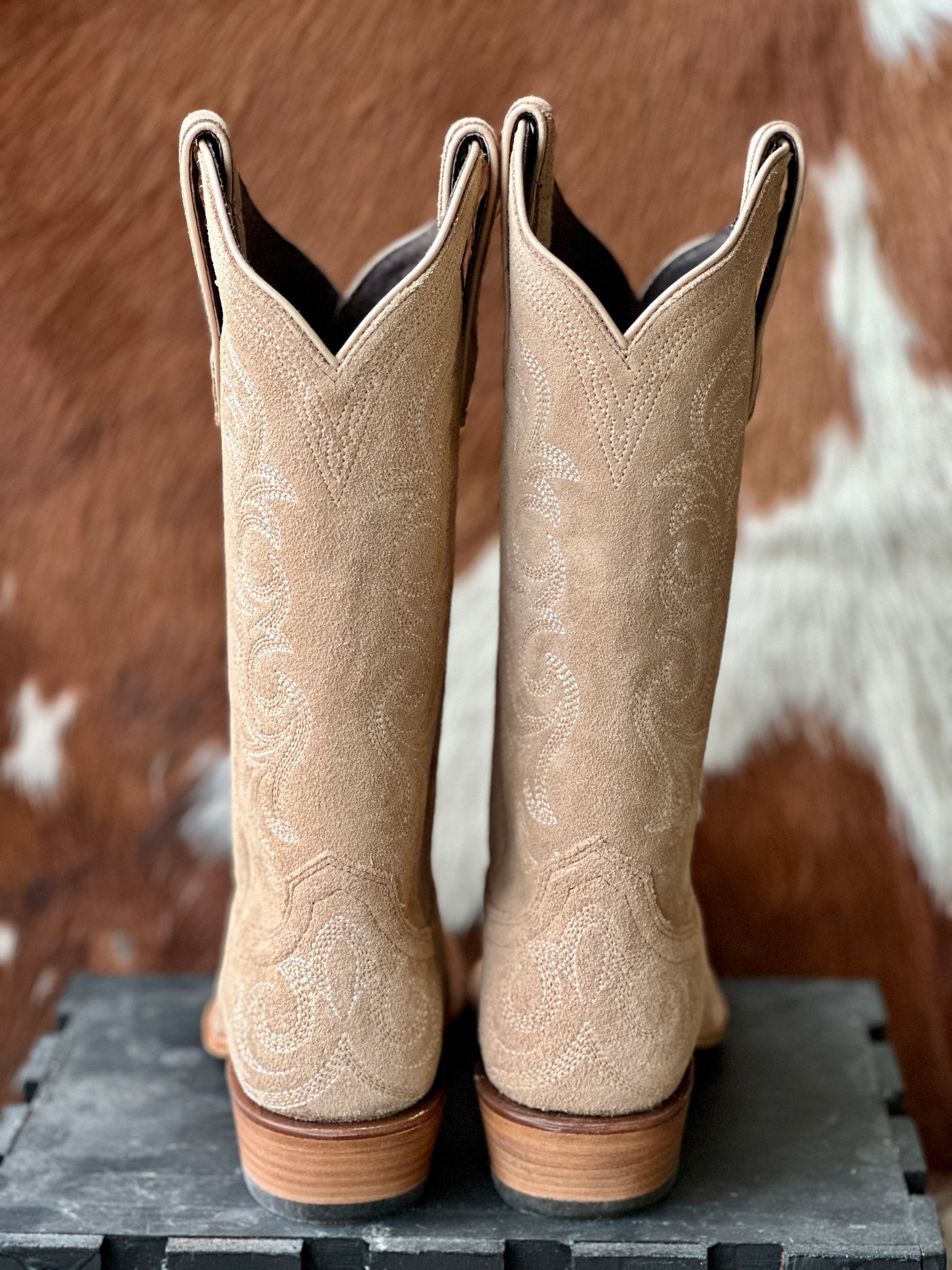 Back view of the Ariat Hazen Boot, featuring its 12-inch shaft and subtle yet sophisticated design.