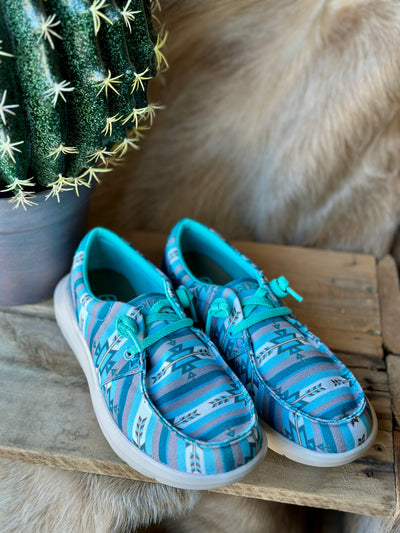 Ariat Hilo Slip-On Shoe in Turquoise Texarkana – Lightweight Western Casual Shoe