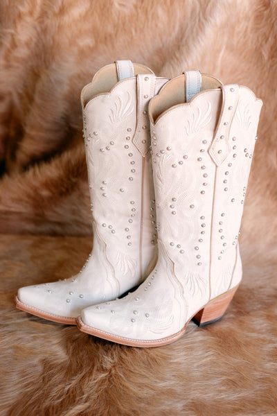 Ariat Pearl Western Snip Toe Boot [White] ✜ON SALE NOW✜