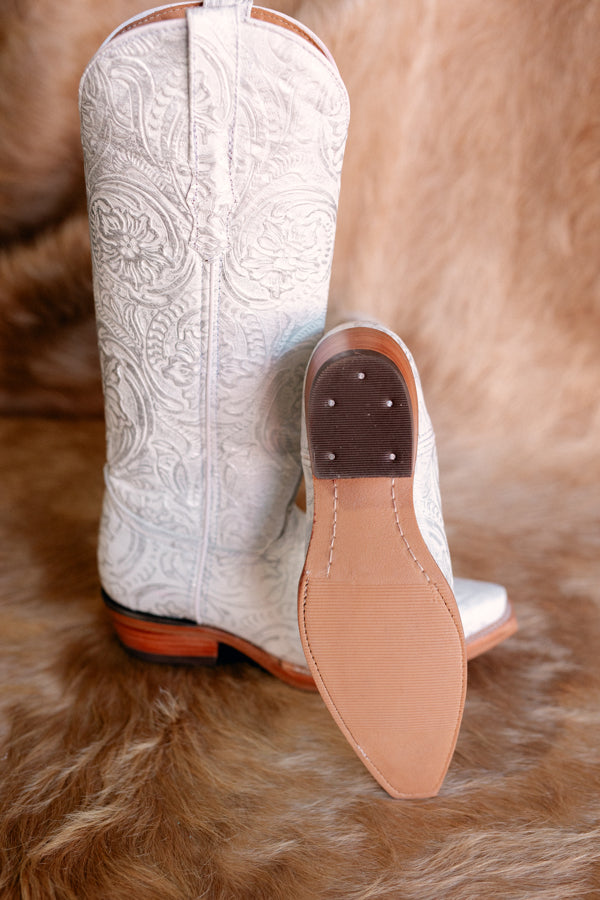 Ariat Pearl Western Snip Toe Boot [White] ✜ON SALE NOW✜