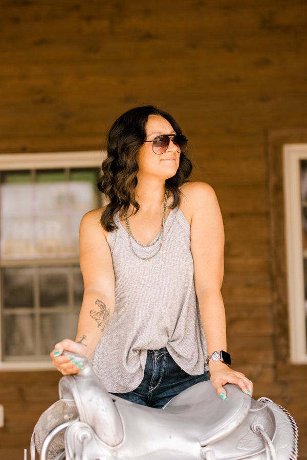 Ashlee Gemstone Bead Layered Necklace