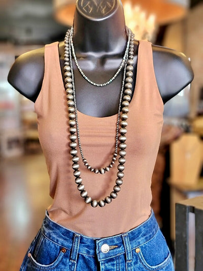 Casual Yet Chic Toffee-Colored Tank for Everyday Wear for the Classy Cowgirl