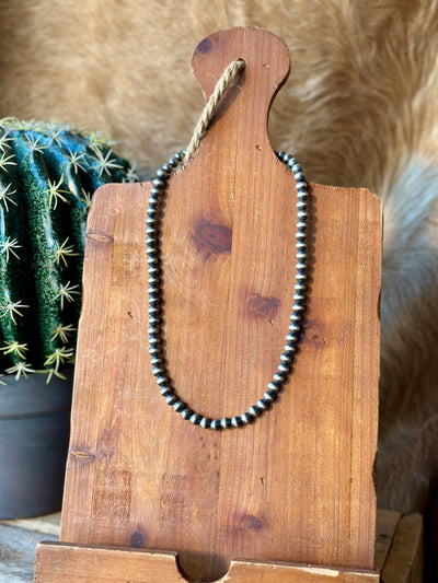 Rustic Sterling Silver Navajo Pearl Necklace – Western Jewelry Staple.