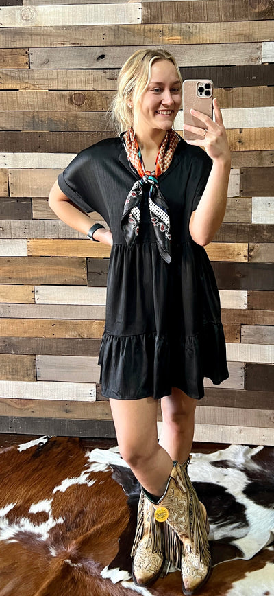 Berklee Tiered Dress [Black]