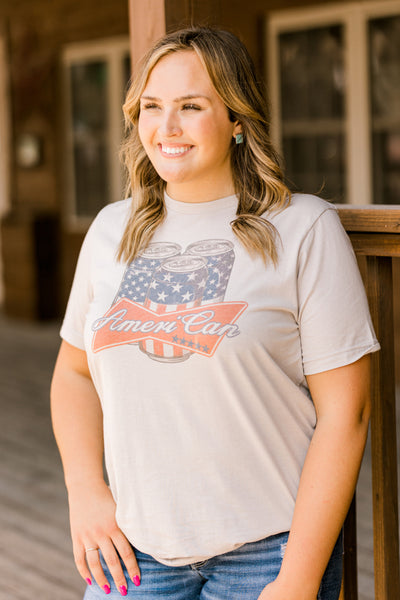Betty Barrel Racer Beer Can Graphic Tee ✜ON SALE NOW✜
