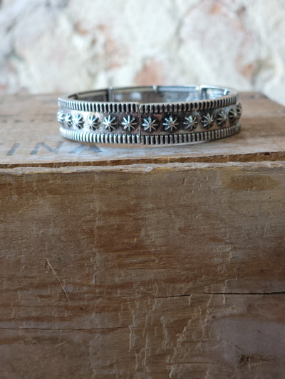 Blake Silver Burst Stretchy Bracelet