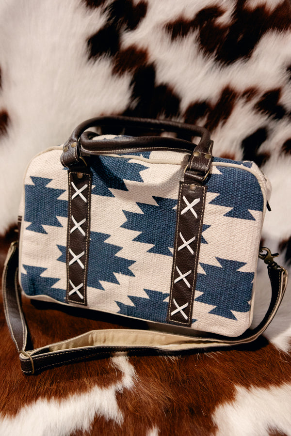 Braeley Leather & Canvas Aztec Bag