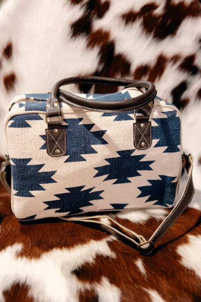 Braeley Leather & Canvas Aztec Bag