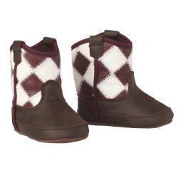 Western-Inspired Baby Boots – Soft Leather Feel with Secure Fit.