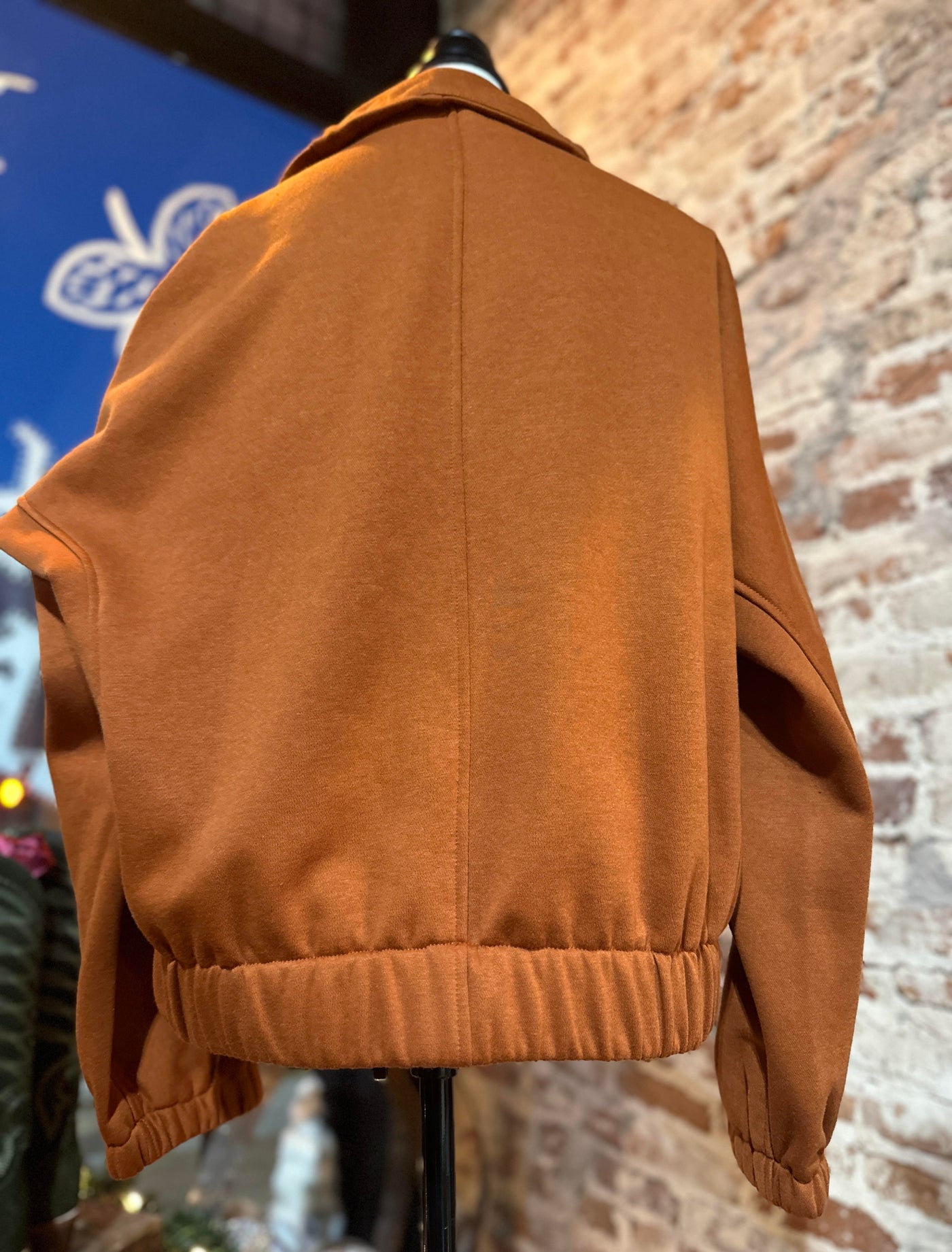 Brittney Half Zip Pullover [Rust Orange]