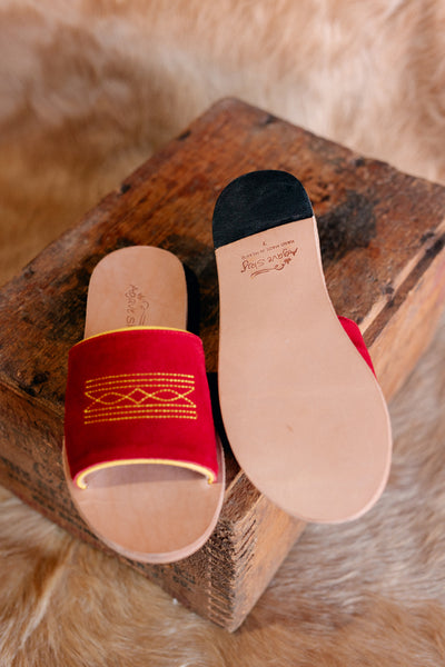 Brock Boot Stitch Gameday Slides ✜ON SALE NOW: 50% OFF✜